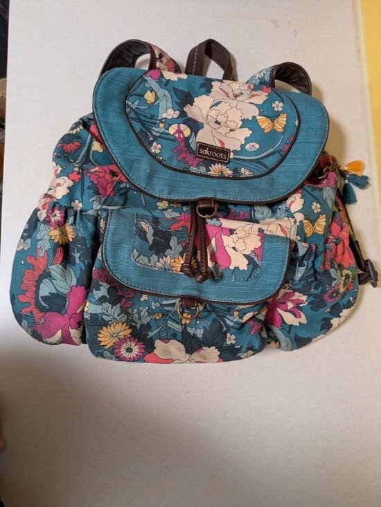 Sakroots Handbags - Floral Sakroots Drawstring Flap Backpack and Pouch